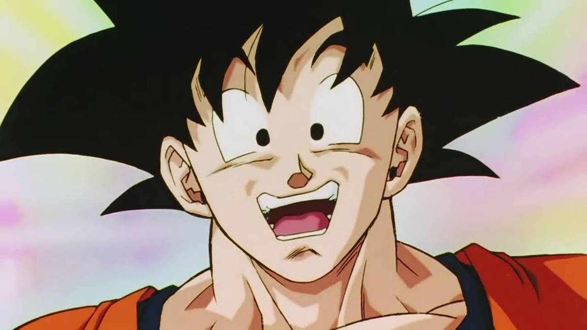 Goku's cool yet happy smile by L-Dawg211 on DeviantArt
