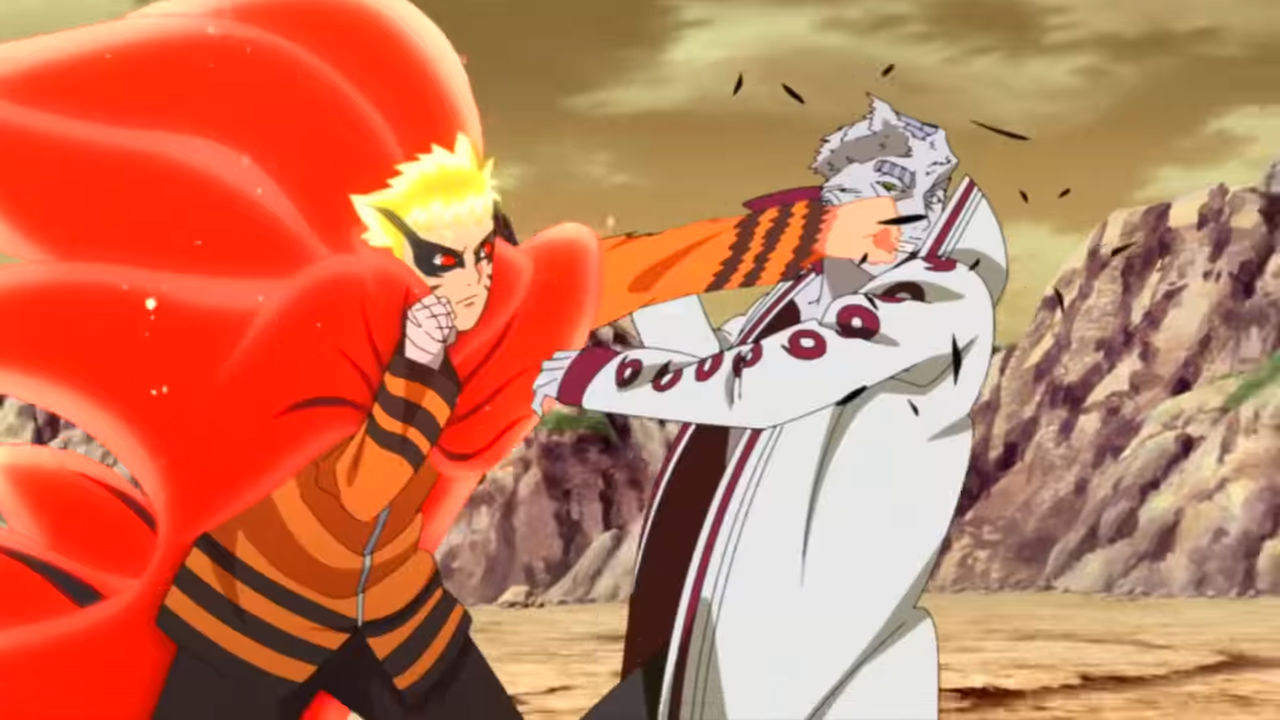 What episode did Naruto use baryon mode in Boruto: Naruto Next