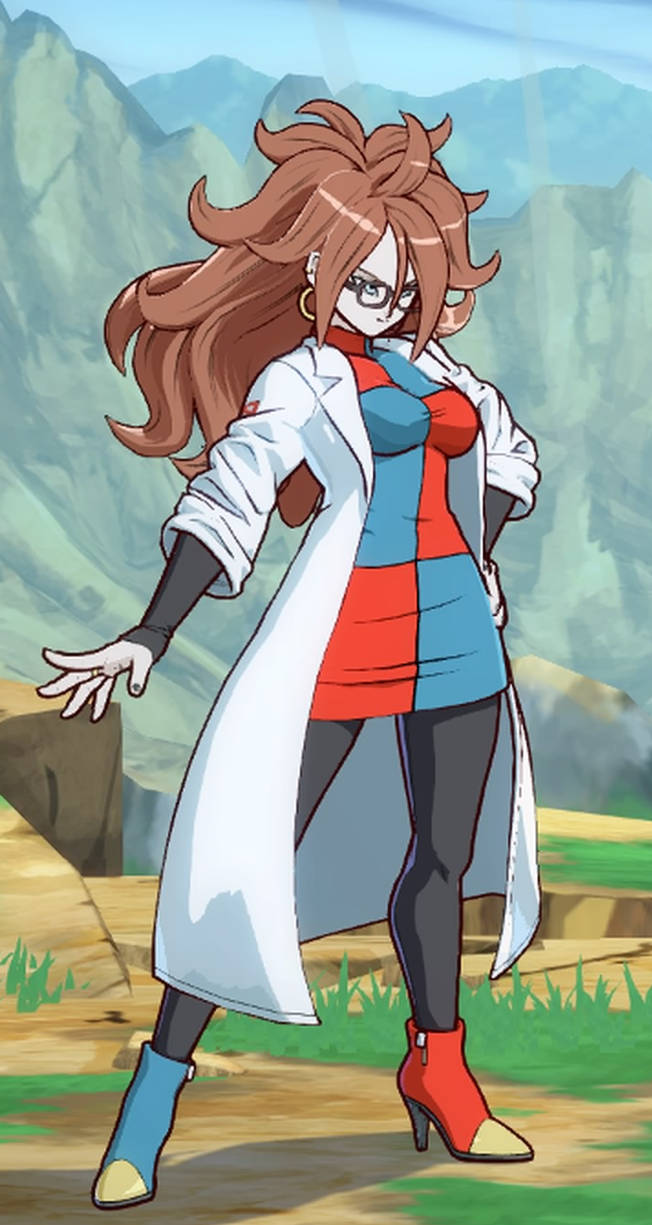Android 21 (Lab Coat) Battle Stance by L-Dawg211 on DeviantArt