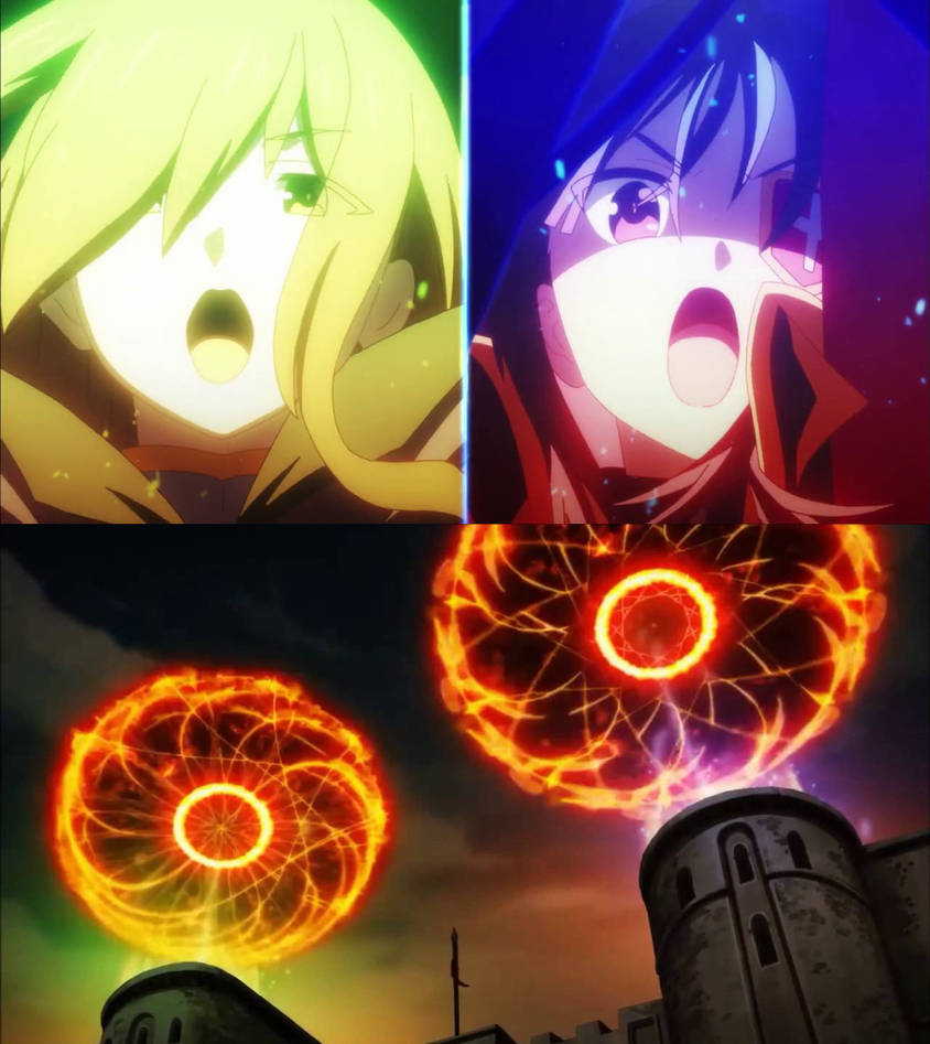 Megumin Exploision Wiz and Megumin casting Double Explosion by L-Dawg211 on DeviantArt