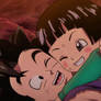 Pan hugging Gohan