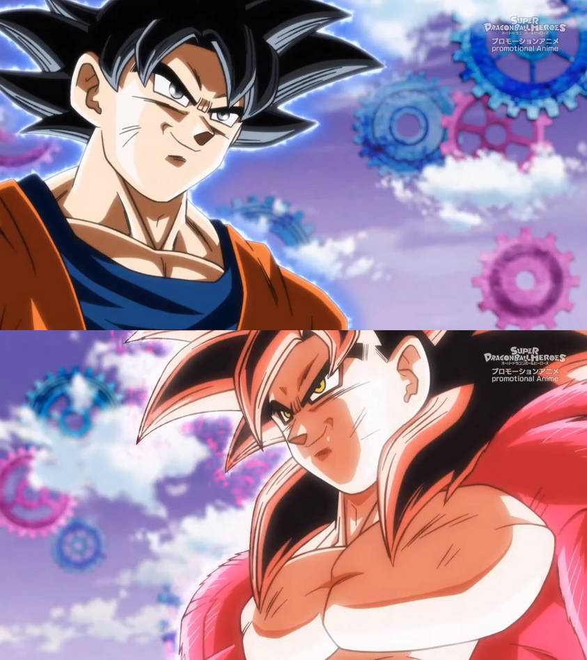 Goku (UI -Sign-) vs. Xeno Goku (SSJ4LB) by L-Dawg211 on DeviantArt