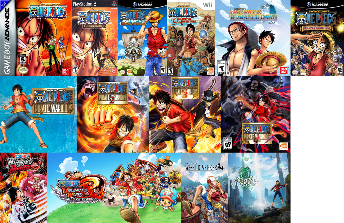 All One Piece games released in North America by L-Dawg211 on DeviantArt