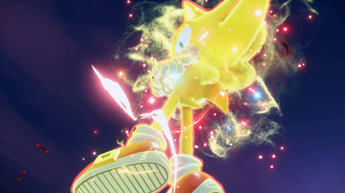 Super Sonic (Screenshot) Sonic Frontiers DLC 3 by Rubychu96 on