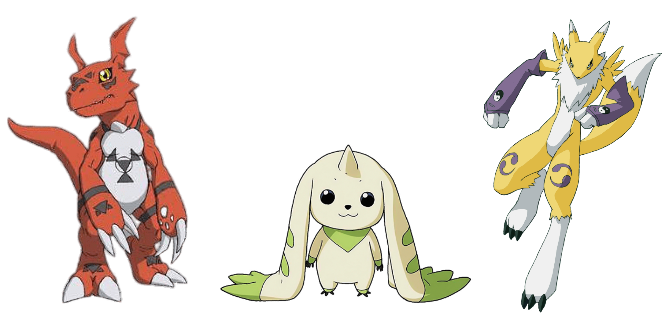 Three Main Digimon (Tamers) by L-Dawg211 on DeviantArt