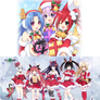 Neptunia and DAL girls celebrating Christmas