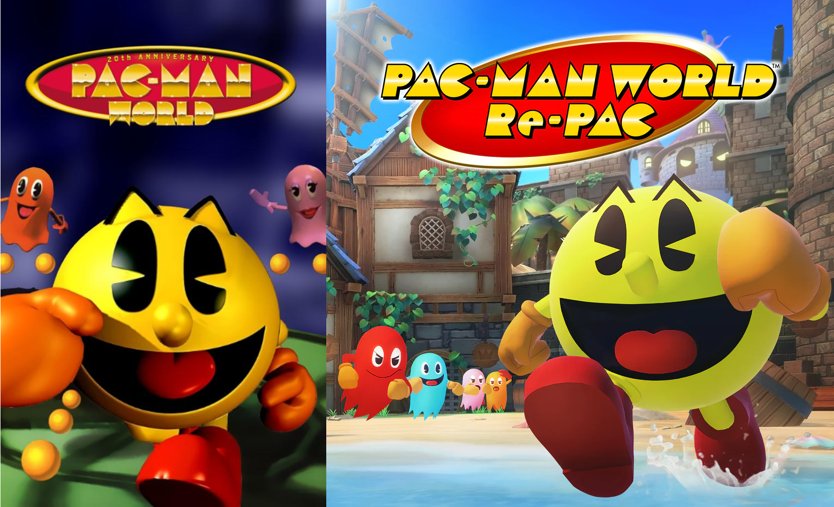First Good Pacman Both versions of the first Pac-Man World game by L-Dawg211 on DeviantArt