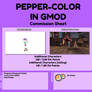 Pepper-Color in GMOD Commission Shop