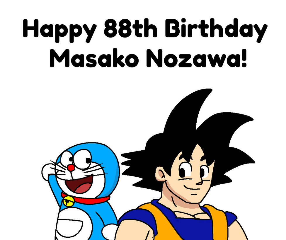 Happy 88th Birthday Masako Nozawa! (Late) by Pepper-Color on DeviantArt