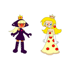 Princess Marinara and WaPeach Clothe Swap