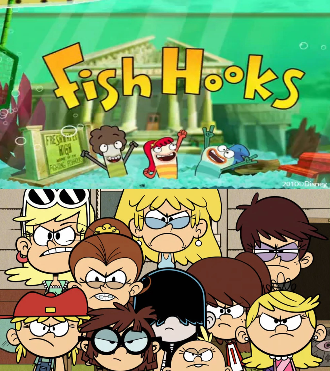 The Loud Sisters Hate Fish Hooks by PeanutsLegoToons on DeviantArt