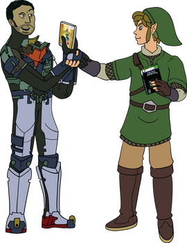 Isaac Clarke and Link Exchanging Games