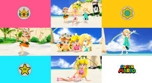 MMD: Mario Princesses Swimwear