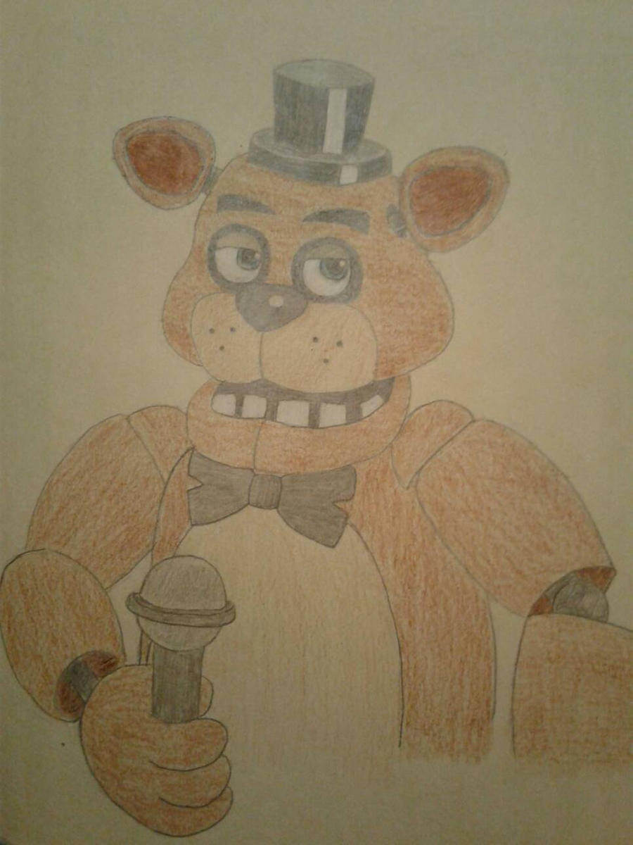 Freddy Fazbear Drawing by LuiH64 on DeviantArt