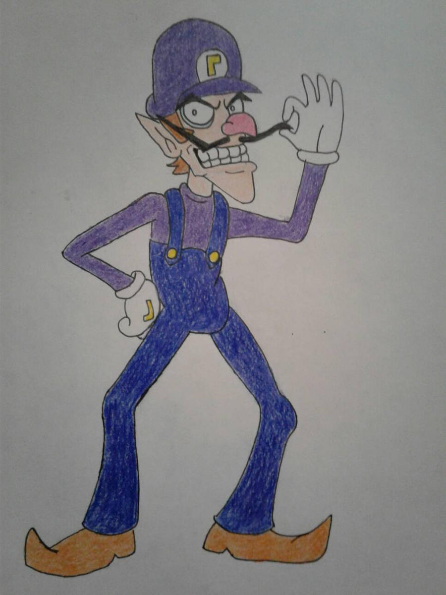 Waluigi drawing by LuigiHorror64 on DeviantArt