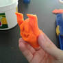 Gold Ghost Play Doh model