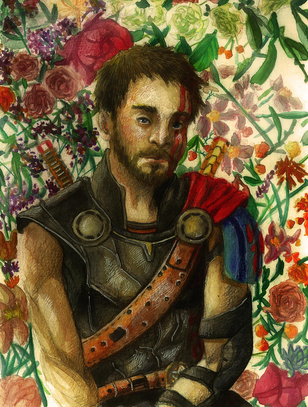Thor in the Flower by ArtOfChloe on DeviantArt