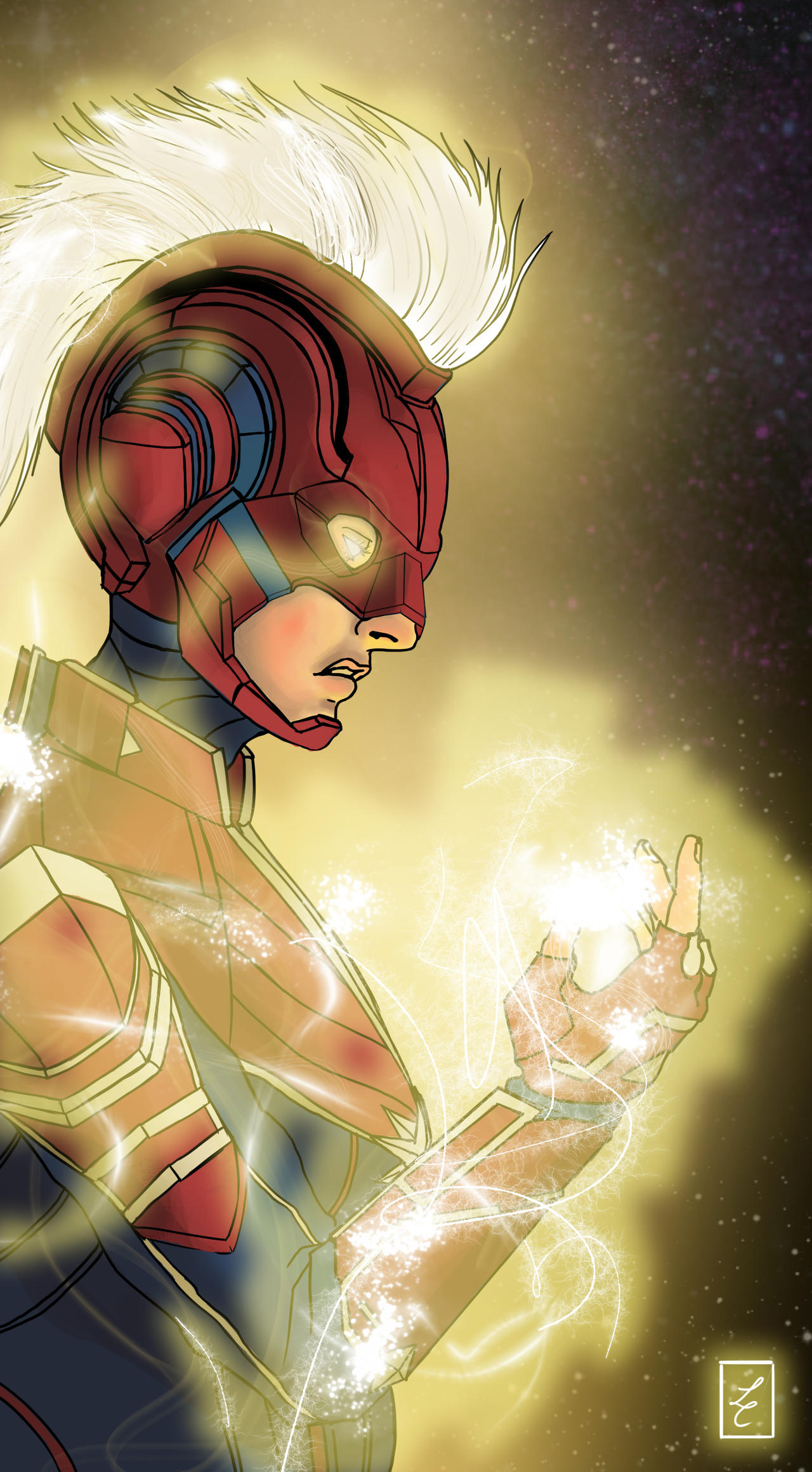 Captain Marvel by ArtOfChloe on DeviantArt