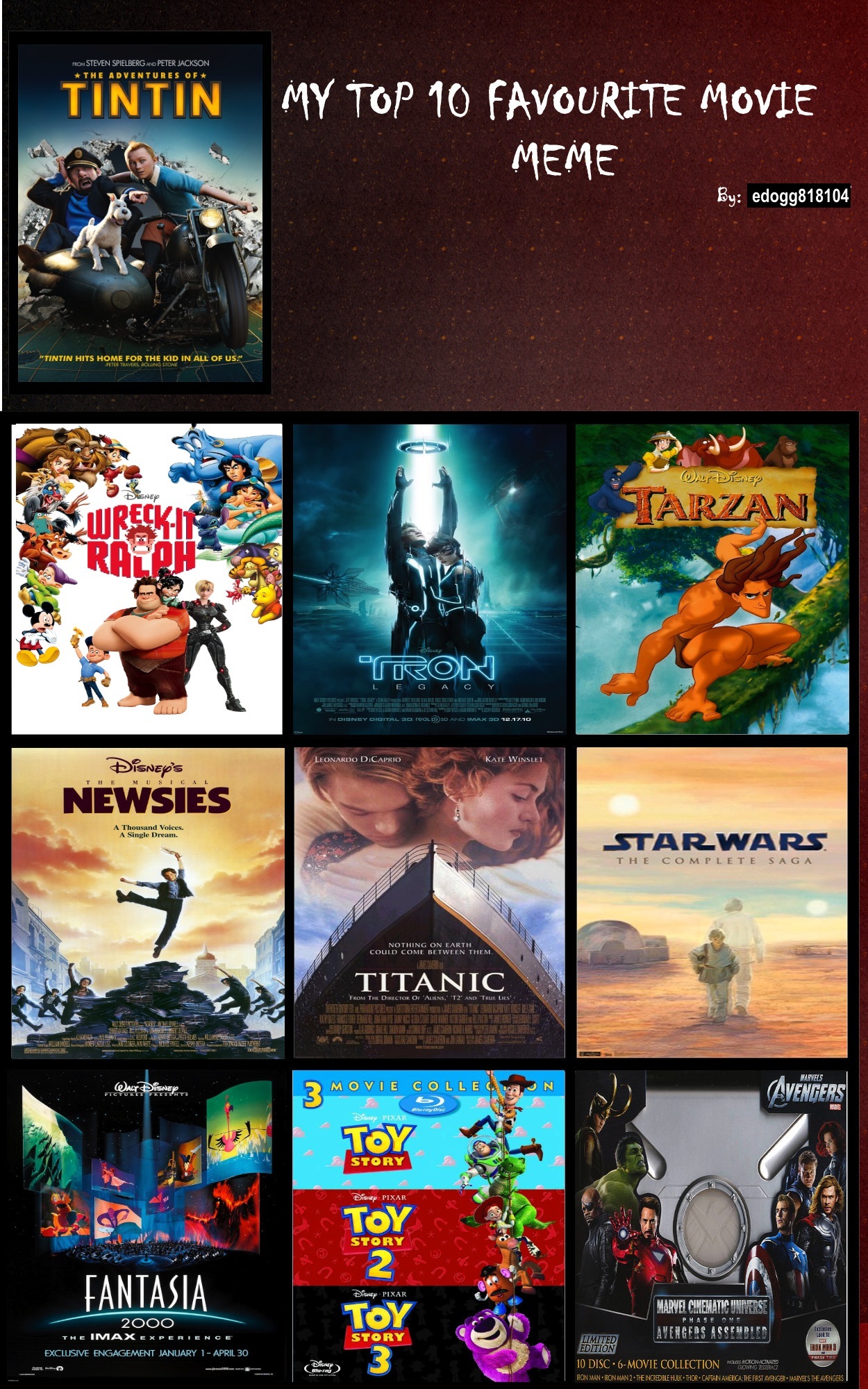 Top 10 Favorite Movie Meme by edogg8181804 on DeviantArt