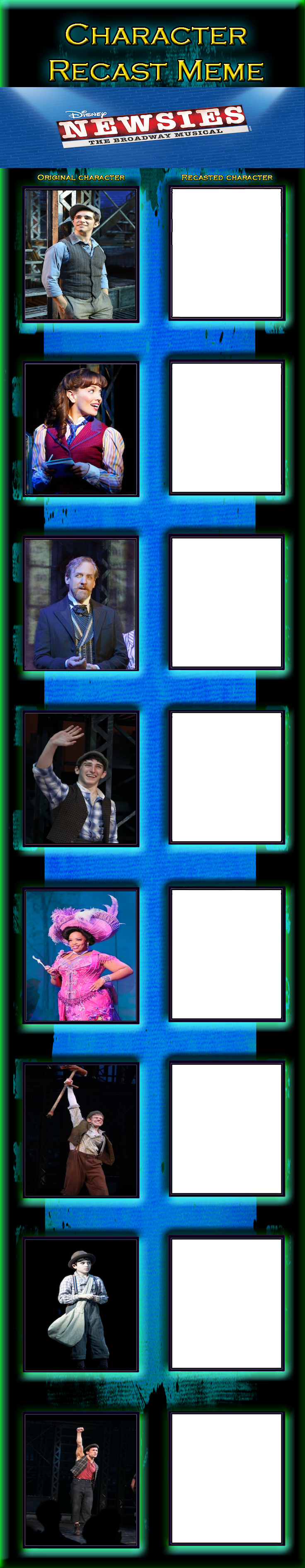 Newsies The Muscical Recast Meme By Edogg On Deviantart Newsies The Muscical Recast Meme By Edogg On Deviantart