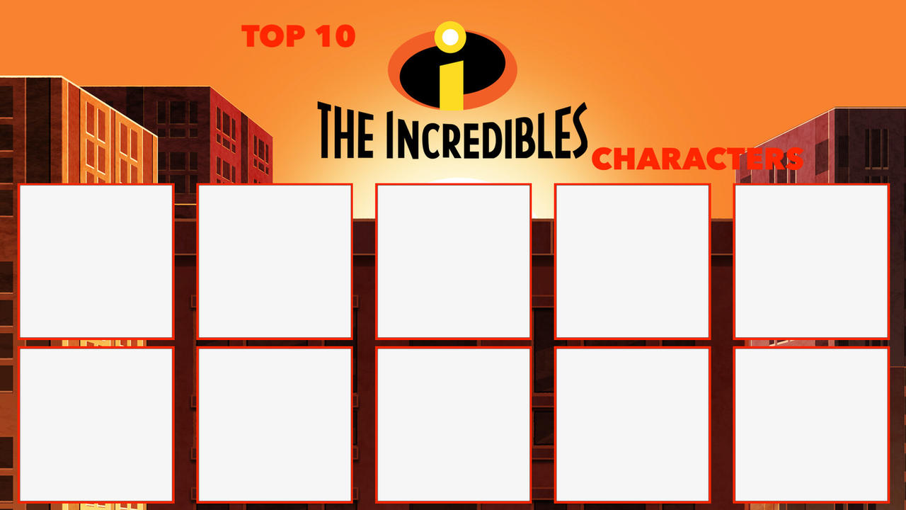 My Top 10 The Incredibles Characters Meme by gxfan537 on DeviantArt