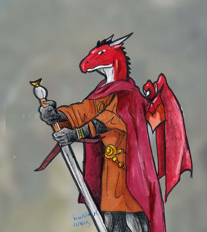 Knight Riding A Red Dragon red dragon knight by poseidonsimons on DeviantArt