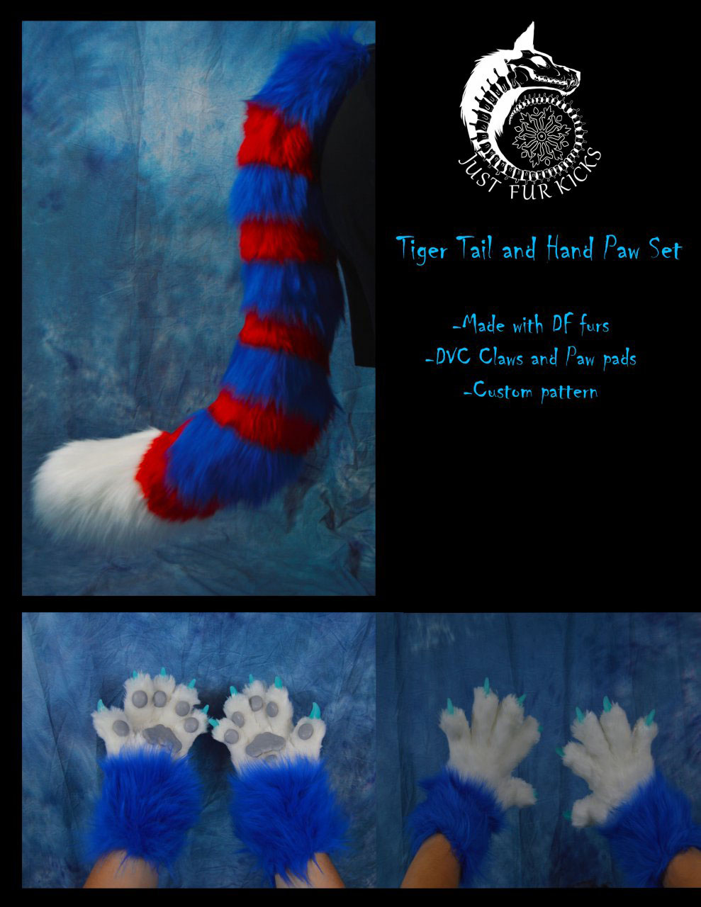 Tiger/Hand Paw Set Commission