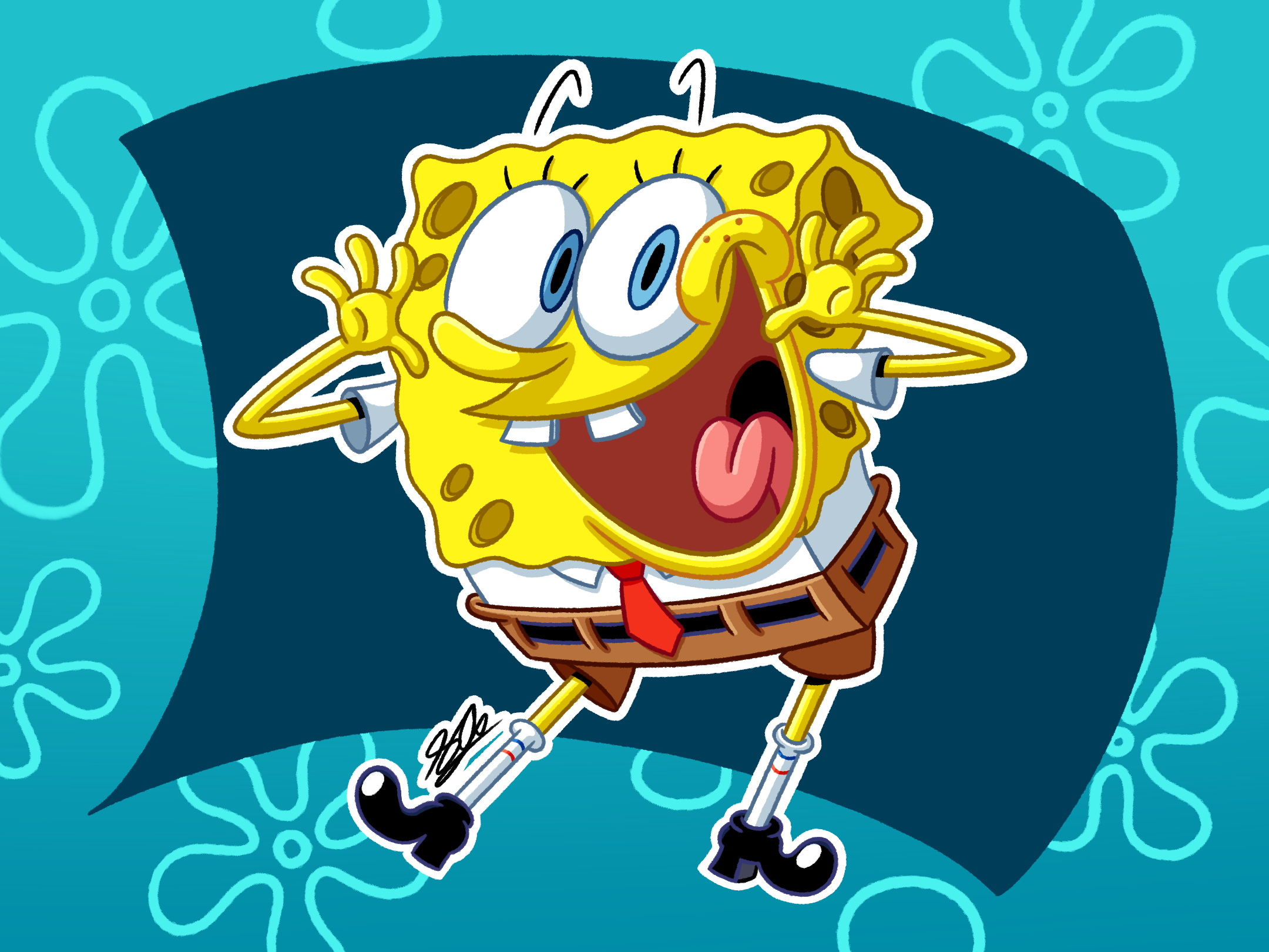 Spongebob Lizard SpongeBob Stock Art Redraw by Fancatstic on DeviantArt