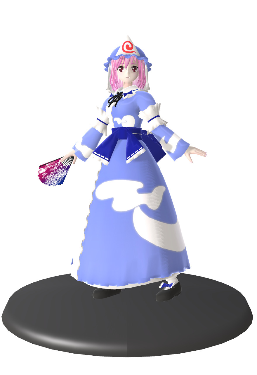 Mmd Figure MMD:Yuyuko-sama Action Figure by Nordic-Girl23 on DeviantArt