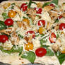 Chicken Flatbread Before the Oven