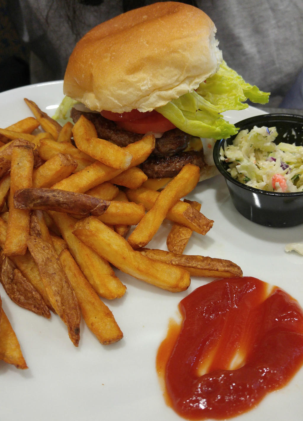 Dressed Double Cheeseburger