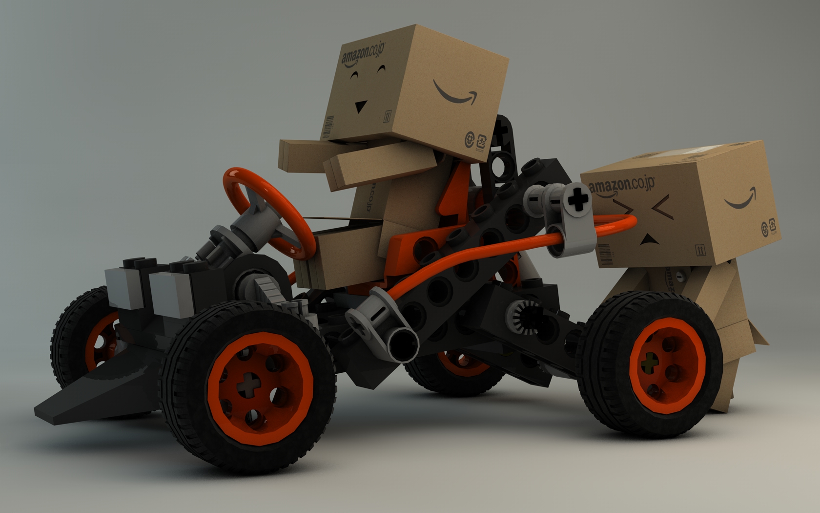 Danbo with Lego buggy