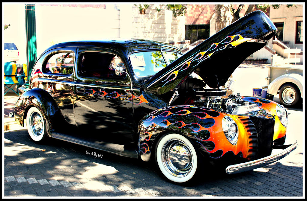 Flamed 40 Ford