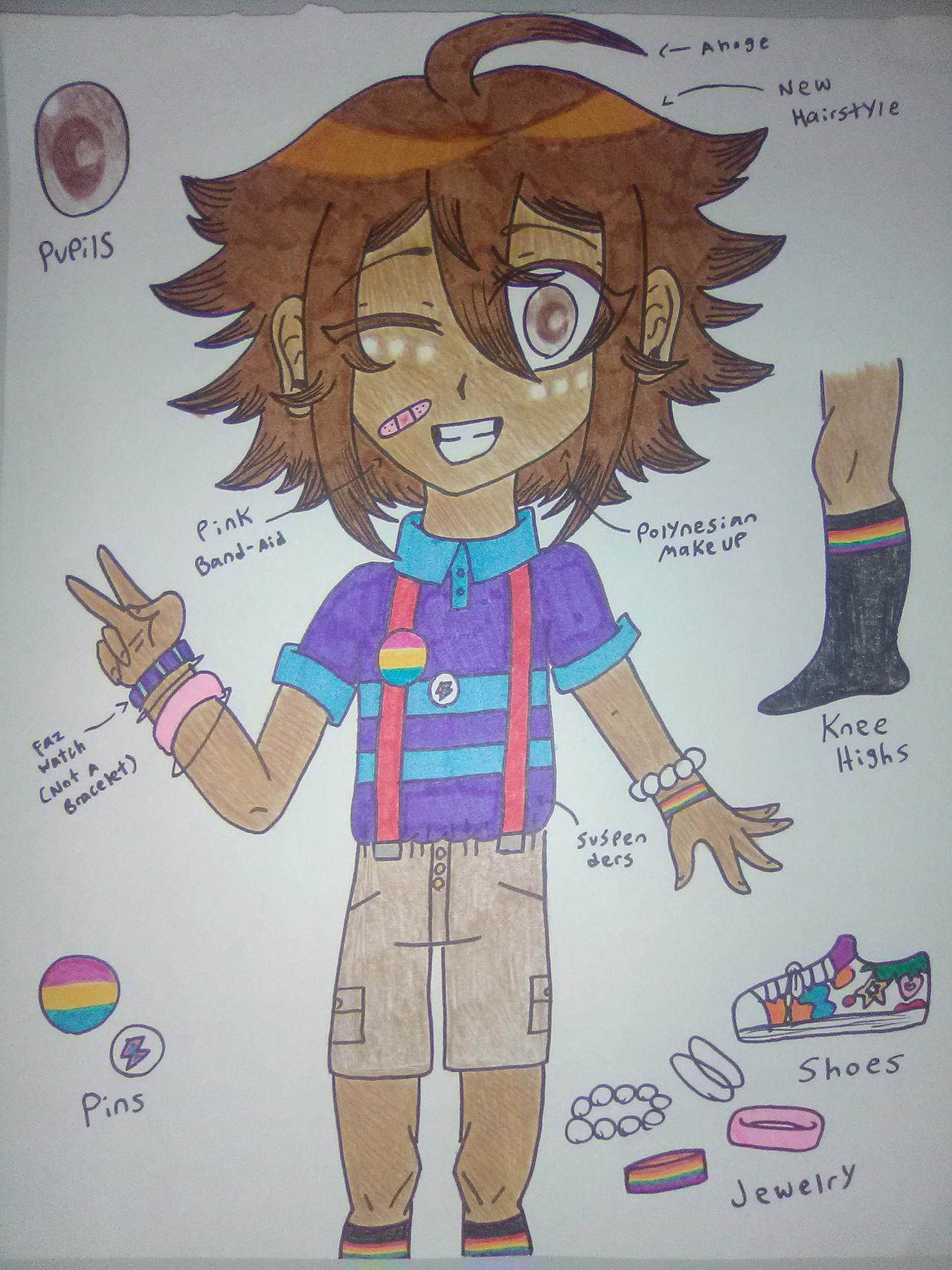 gregory (five nights at freddy's and 1 more) drawn by m_xsps