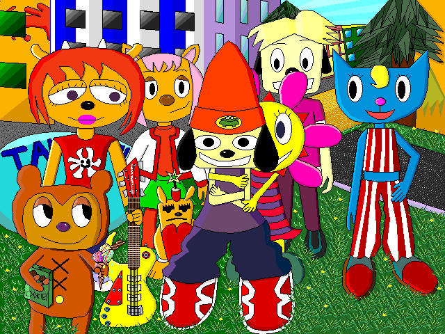 Parapper The Rapper And Sunny funny by golddean on DeviantArt
