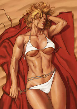 Power Girl beach