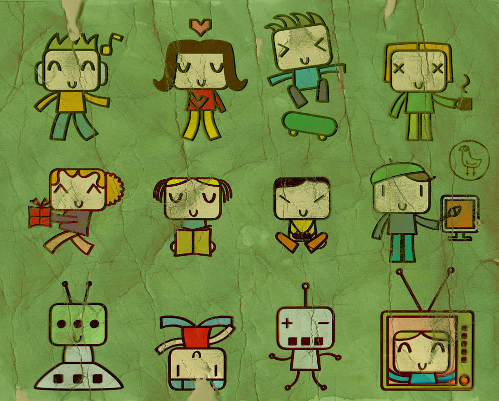 characters for Square by pinkspotty on DeviantArt
