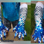 Large Full Wrap, Clawed, Blue to Frost Gradient