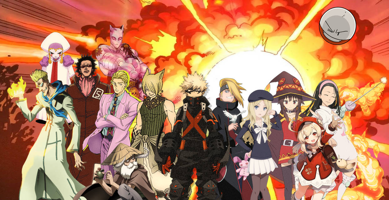 Anime Cartoon Comic characters Explosive users by RikoHitsuya on DeviantArt
