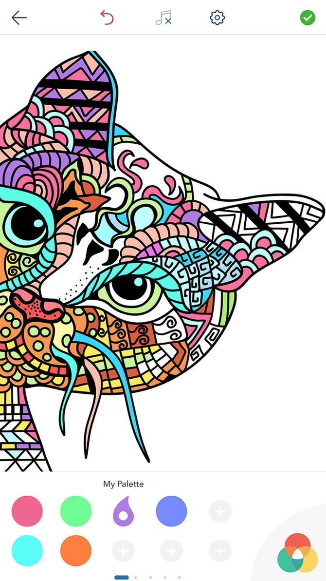 Cat Coloring Pages For Adults For Windows Phone By Peaksel On
