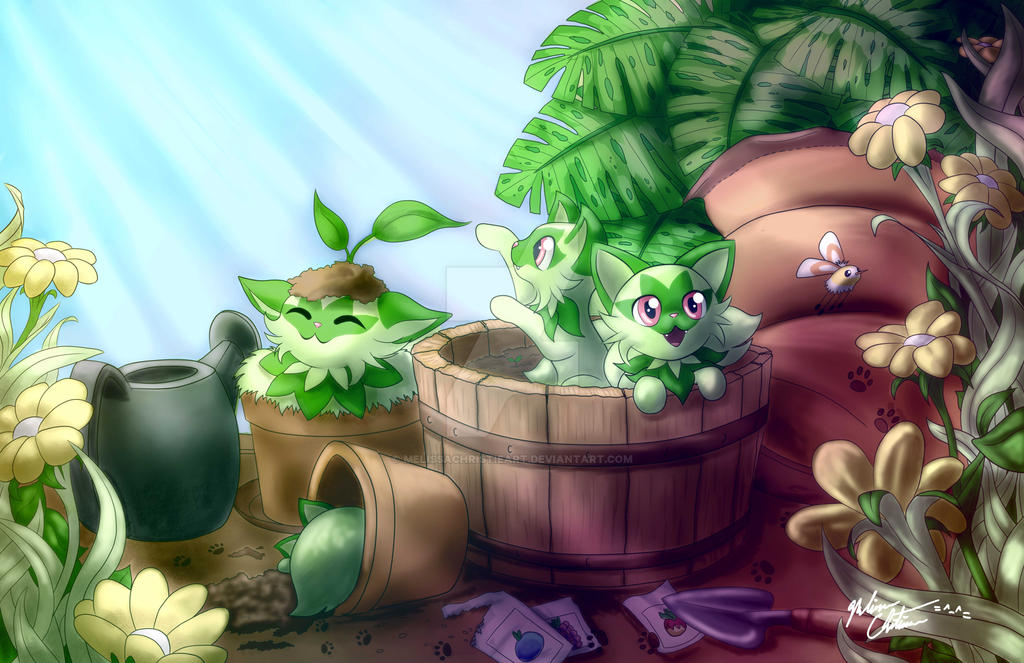 Sprigatito by MelissaChristieArt on DeviantArt
