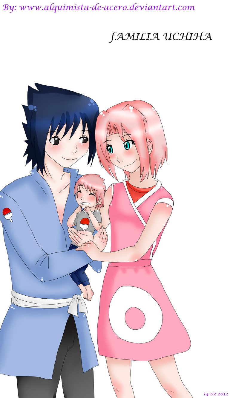 Sasuke y Sakura. Familia Uchiha. by Alquimistadeacero on DeviantArt Sasuke y Sakura. Familia Uchiha. by Alquimistadeacero on DeviantArt