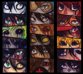 Creepypasta's eyes