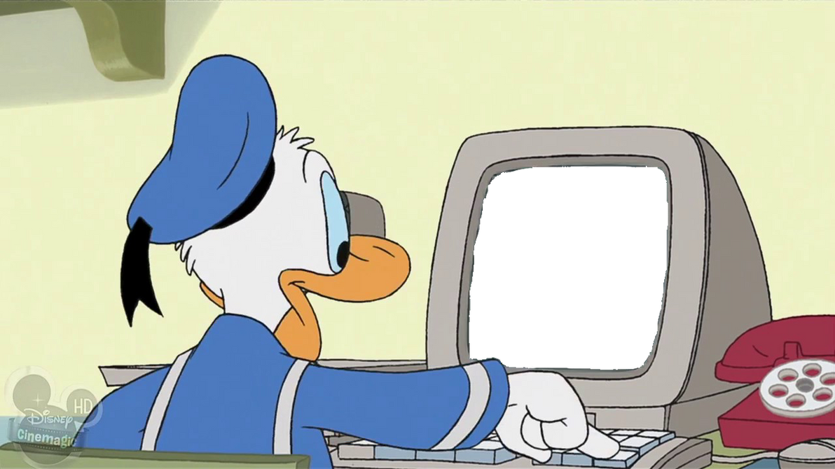 Donald Duck Plays BLANK on Computer by Collegeman1998 on DeviantArt