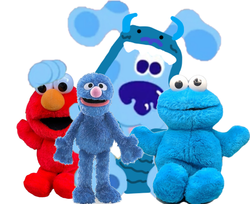 Baby Monster Blue w Elmo Grover and Cookie Monster by Collegeman1998 on ...