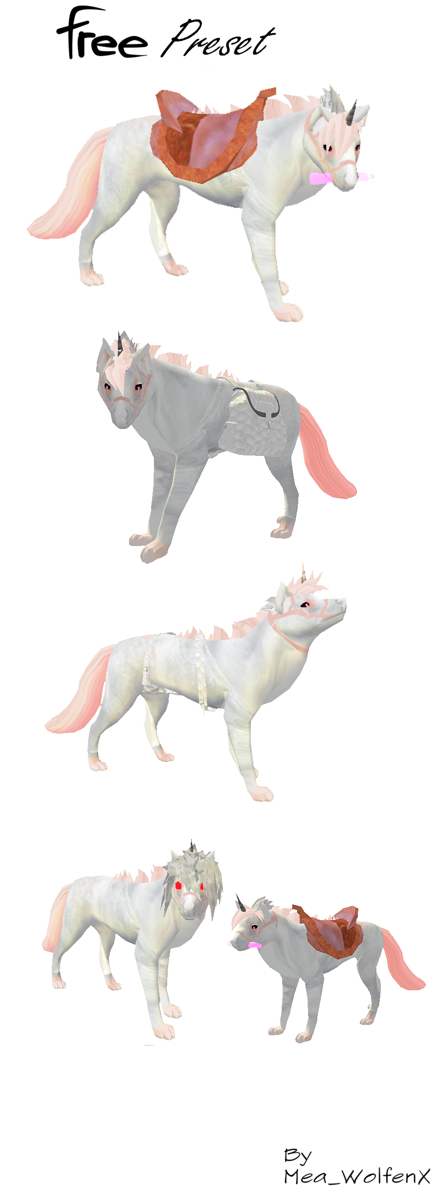 Free Pink Unicorn (Feral Heart Preset)