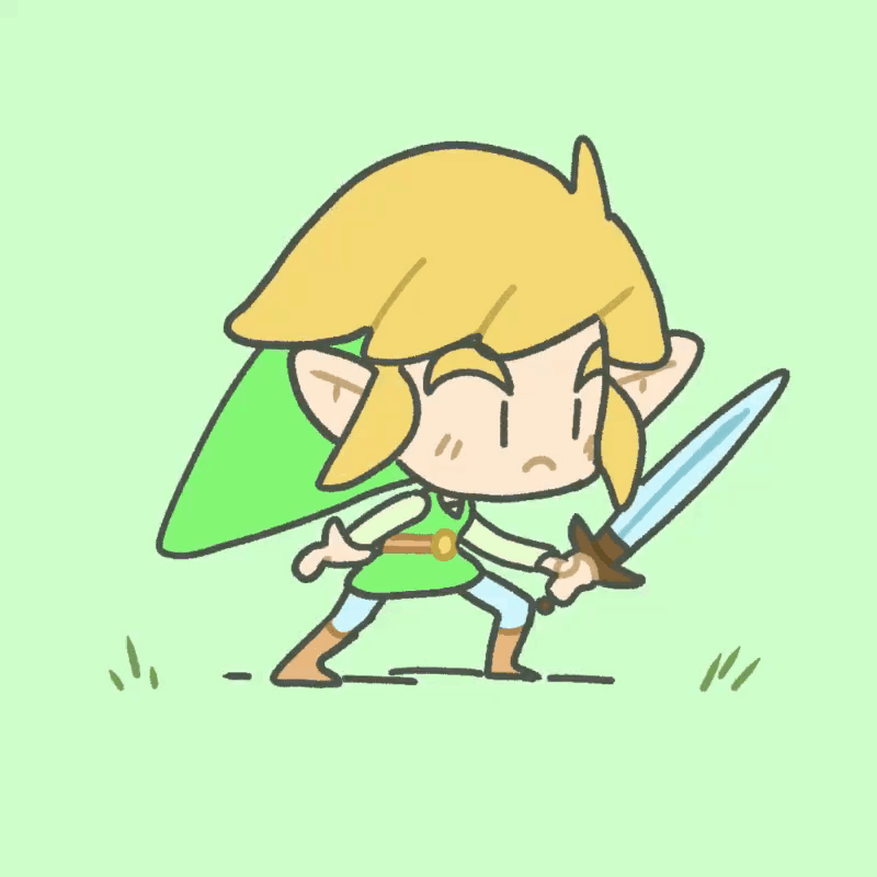 Chibi Toon Link Animated - LoZ by sordsoru on DeviantArt
