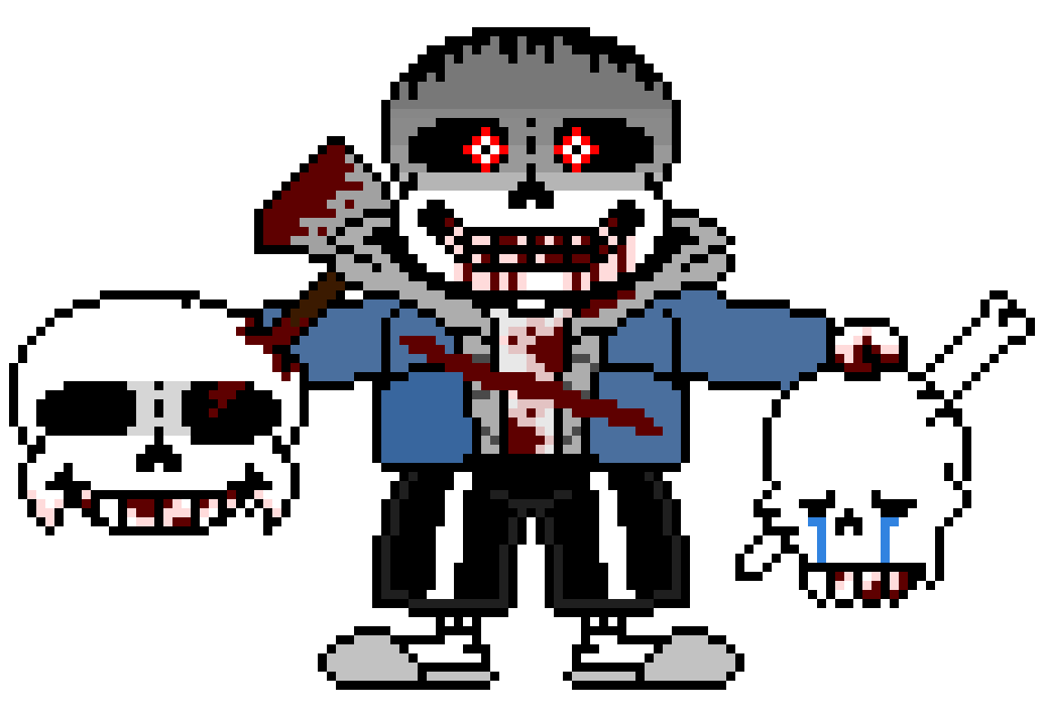 spookafie on X: tried out pixel art #sans #insanitysans