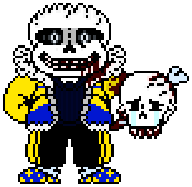 spookafie on X: tried out pixel art #sans #insanitysans