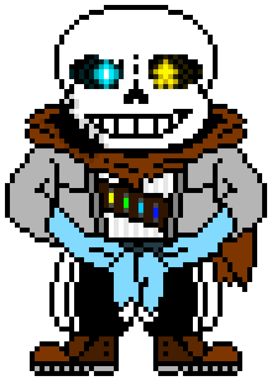 MineCraft Ink! Sans Pixel Art by DeathByTechno on DeviantArt